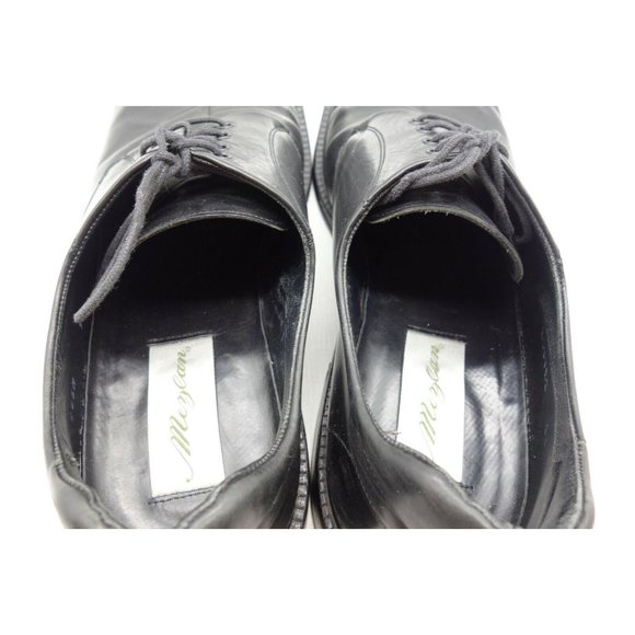Mezlan Louvre Black Leather Split Toe Lace Up Oxfords Shoes Men\'s 9.5 M main image 5